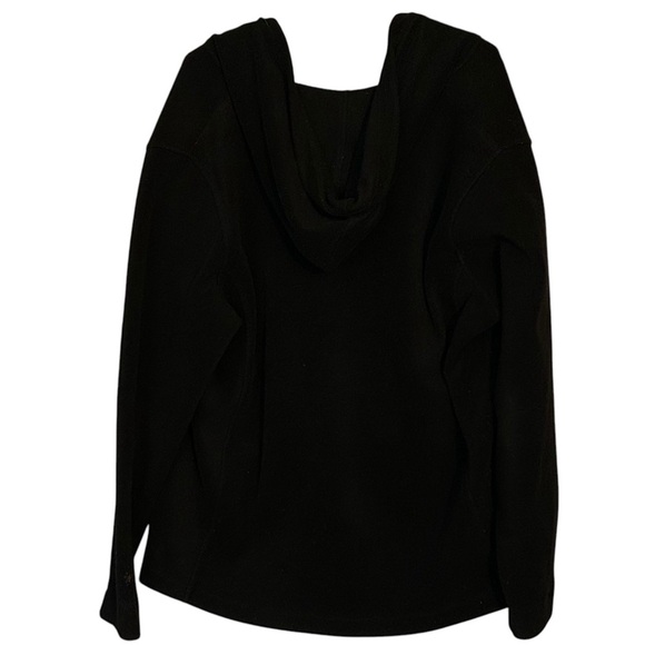 Woolrich Black Zipper Fleece Hoodie Jacket - Picture 5 of 5